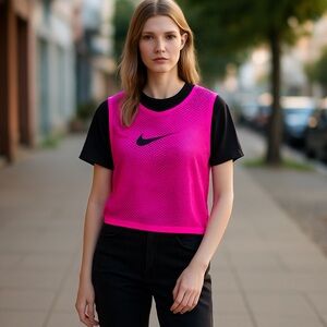 NWOT NIKE DRI-FIT PARK SOCCER TRAINING BIB Top Mesh Sheer Logo